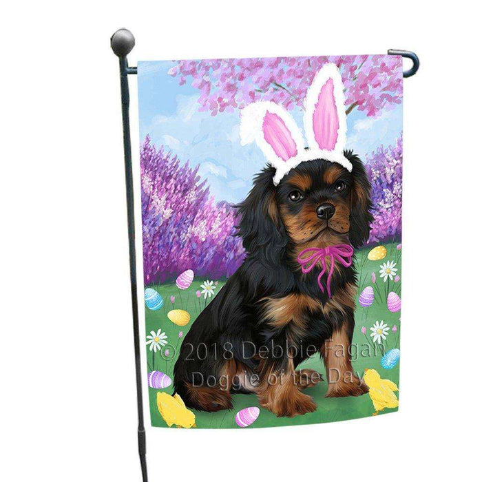 Cavalier King Charles Spaniel Dog Easter Holiday Garden Flag GFLG49001