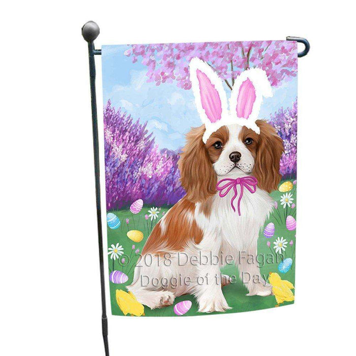 Cavalier King Charles Spaniel Dog Easter Holiday Garden Flag GFLG49002
