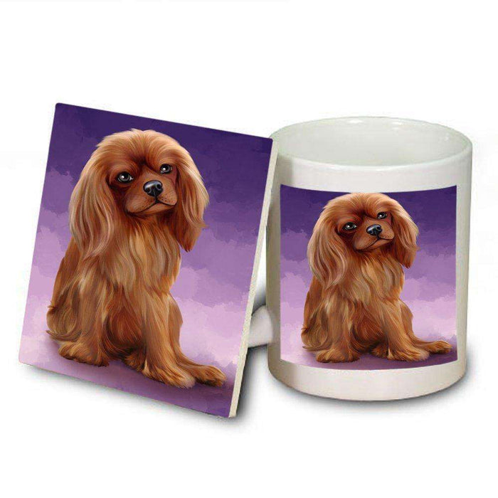 Cavalier King Charles Spaniel Dog Mug and Coaster Set