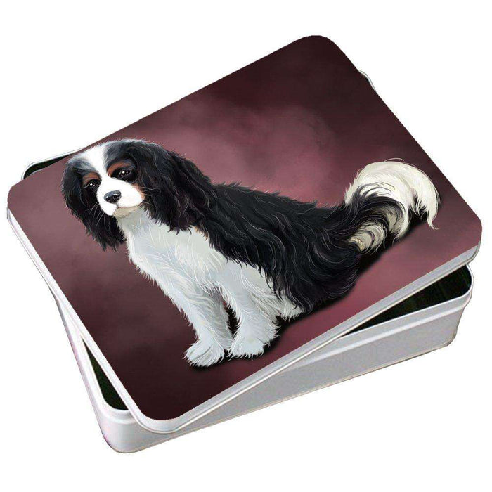 Cavalier King Charles Spaniel Dog Photo Storage Tin