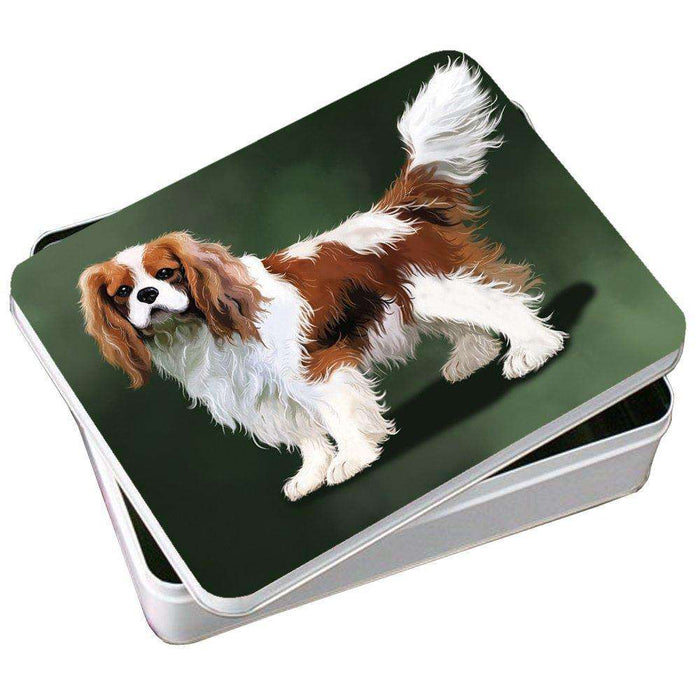 Cavalier King Charles Spaniel Dog Photo Storage Tin