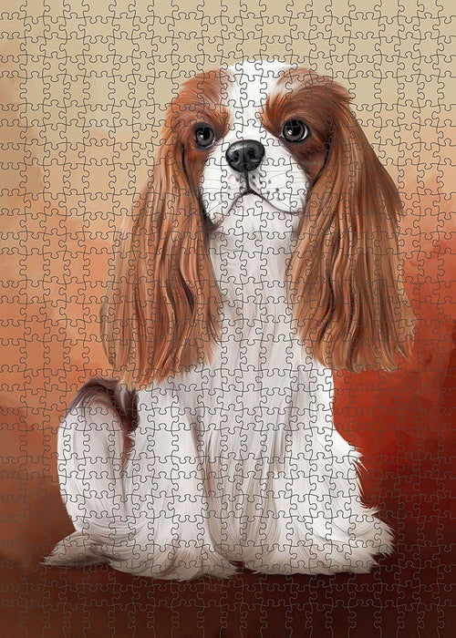 Cavalier King Charles Spaniel Dog Puzzle with Photo Tin PUZL1506