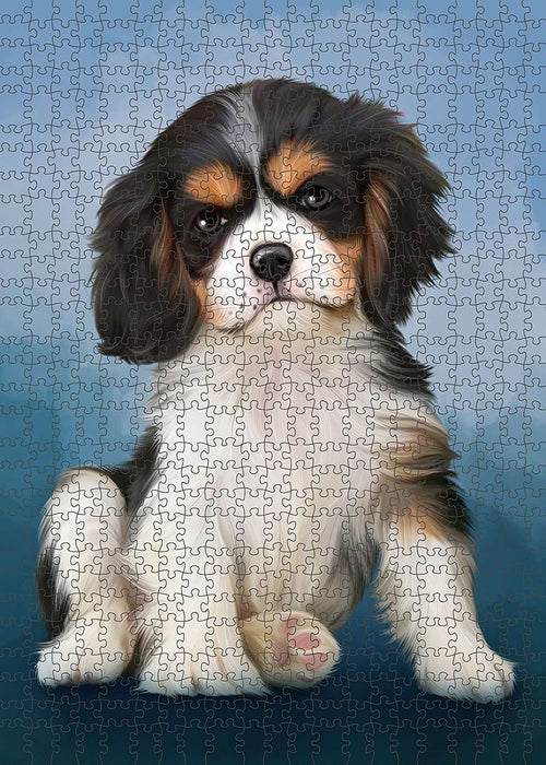 Cavalier King Charles Spaniel Dog Puzzle with Photo Tin PUZL1509
