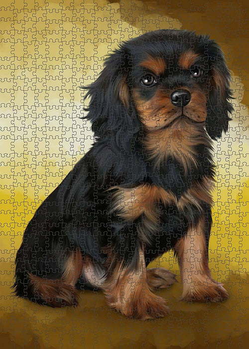 Cavalier King Charles Spaniel Dog Puzzle with Photo Tin PUZL1515