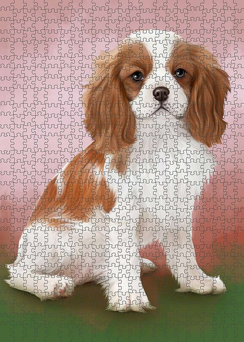Cavalier King Charles Spaniel Dog Puzzle with Photo Tin PUZL1518