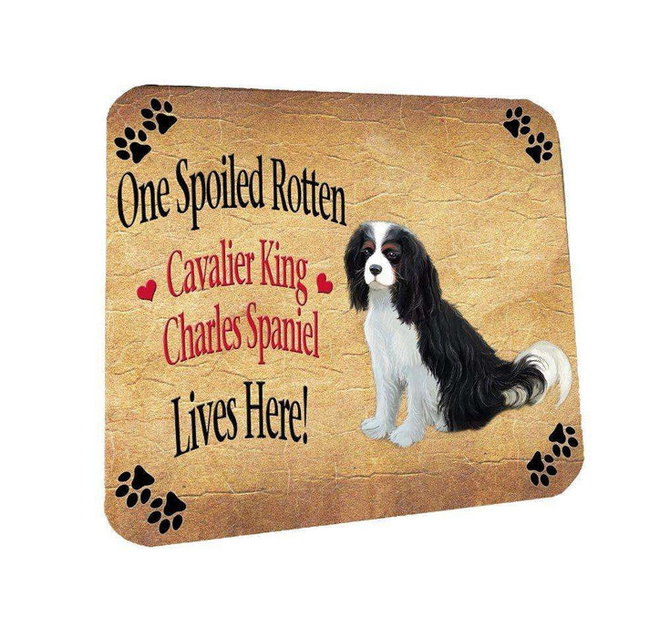 Cavalier King Charles Spaniel Spoiled Rotten Dog Coasters Set of 4