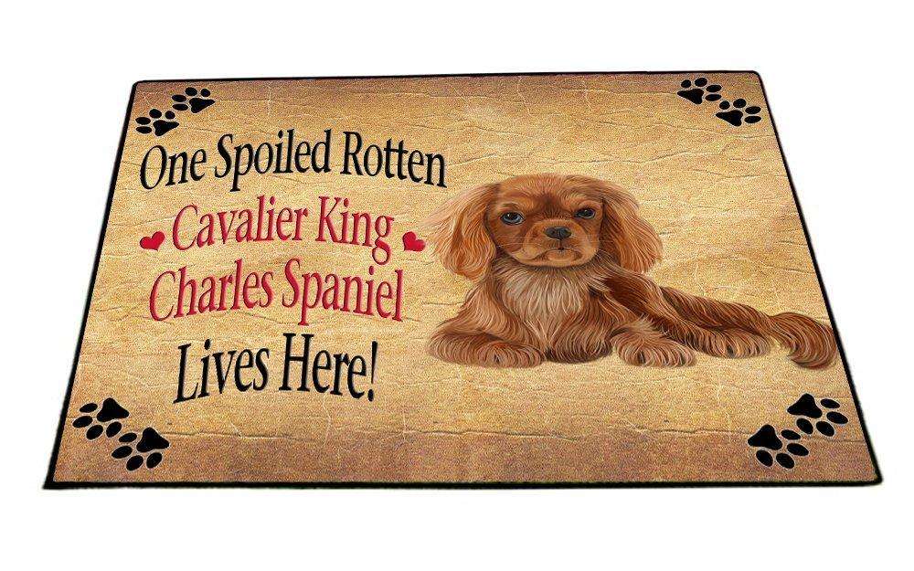 Cavalier King Charles Spaniel Spoiled Rotten Dog Indoor/Outdoor Floormat