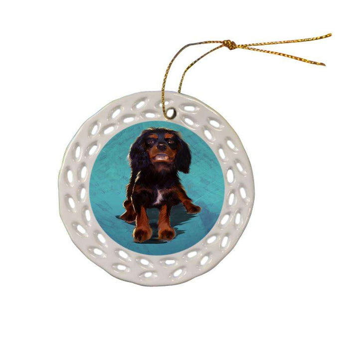Cavalier King Charles Spaniels Dog Ceramic Doily Ornament DPOR54389