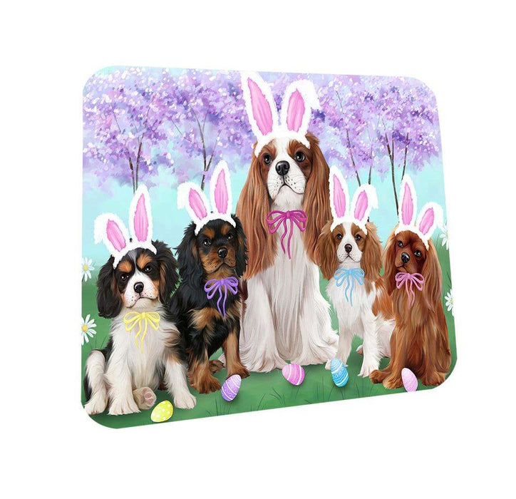 Cavalier King Charles Spaniels Dog Easter Holiday Coasters Set of 4 CST49050