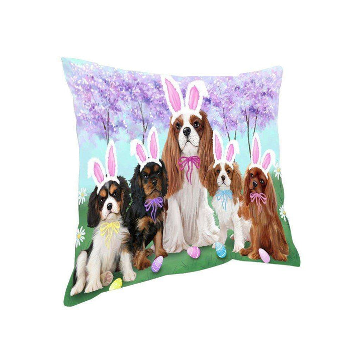 Cavalier King Charles Spaniels Dog Easter Holiday Pillow PIL52220