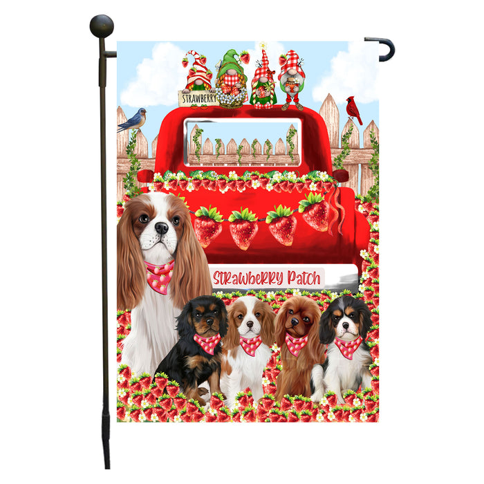 Cavalier King Charles Spaniel Garden Flag: Explore a Variety of Custom Designs, Double-Sided, Personalized, Weather Resistant, Garden Outside Yard Decor, Dog Gift for Pet Lovers