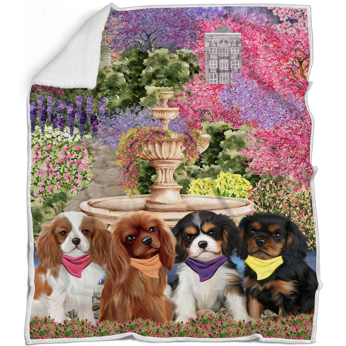 Cavalier King Charles Spaniel Blanket: Explore a Variety of Personalized Designs, Bed Cozy Sherpa, Fleece and Woven, Custom Dog Gift for Pet Lovers