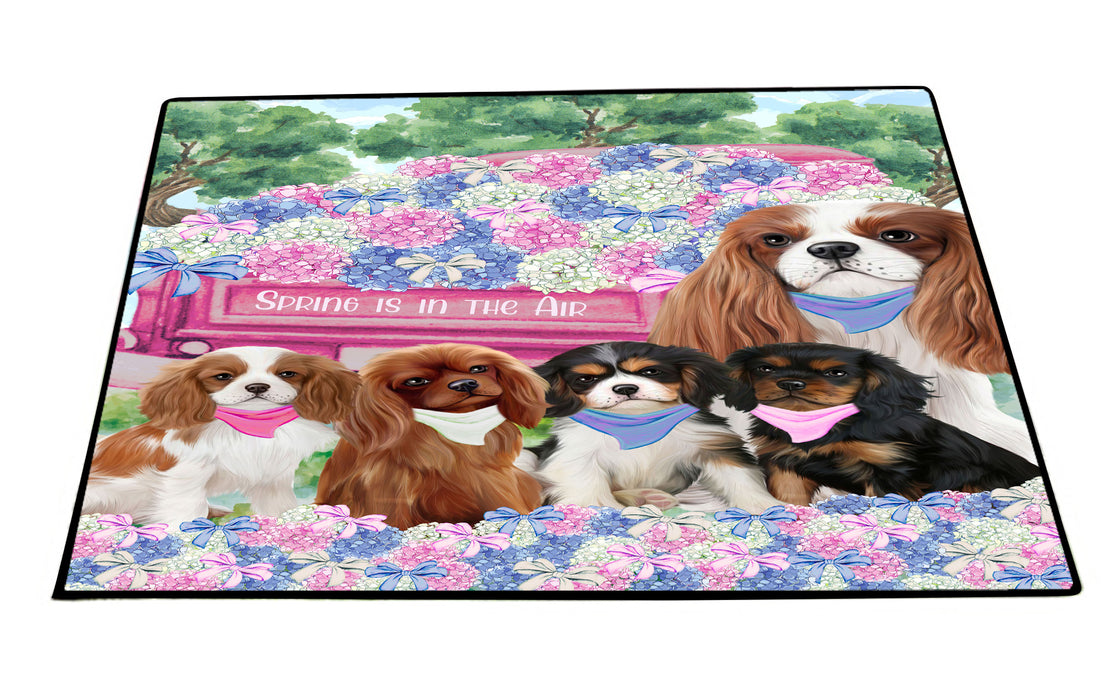 Cavalier King Charles Spaniel Floor Mats: Explore a Variety of Designs, Personalized, Custom, Halloween Anti-Slip Doormat for Indoor and Outdoor, Dog Gift for Pet Lovers