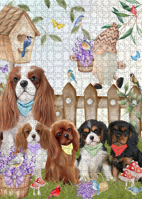 Cavalier King Charles Spaniel Jigsaw Puzzle, Interlocking Puzzles Games for Adult, Explore a Variety of Designs, Personalized, Custom, Gift for Pet and Dog Lovers