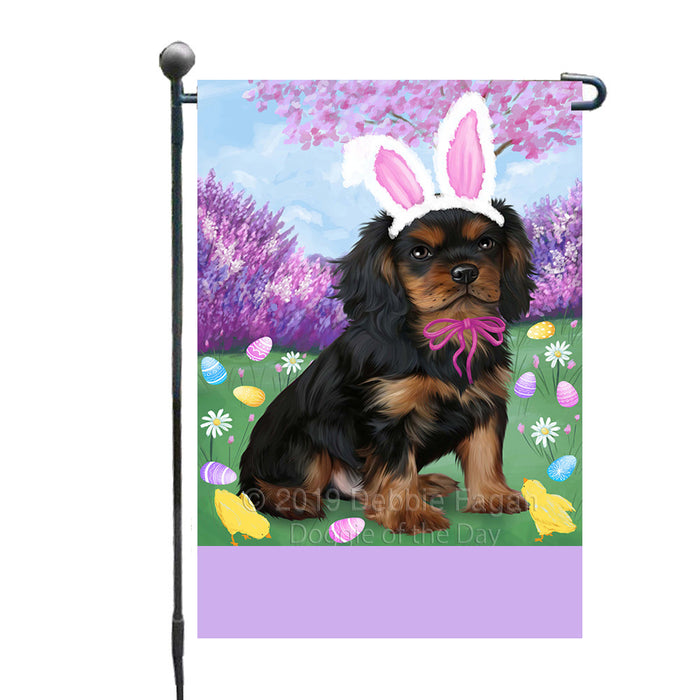 Personalized Easter Holiday Cavalier King Charles Spaniel Dog Custom Garden Flags GFLG-DOTD-A58810