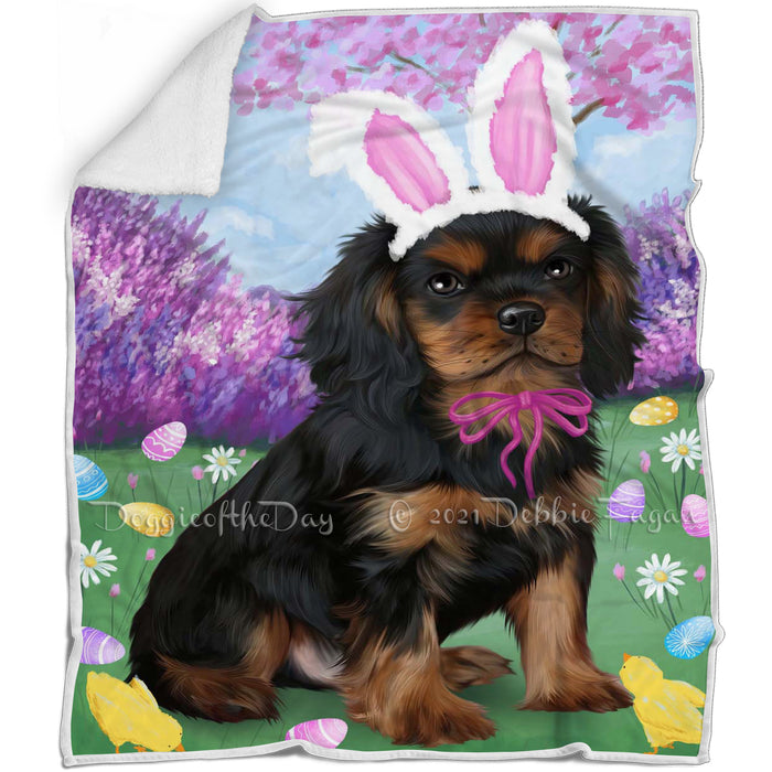 Cavalier King Charles Spaniel Dog Easter Holiday Blanket BLNKT57432