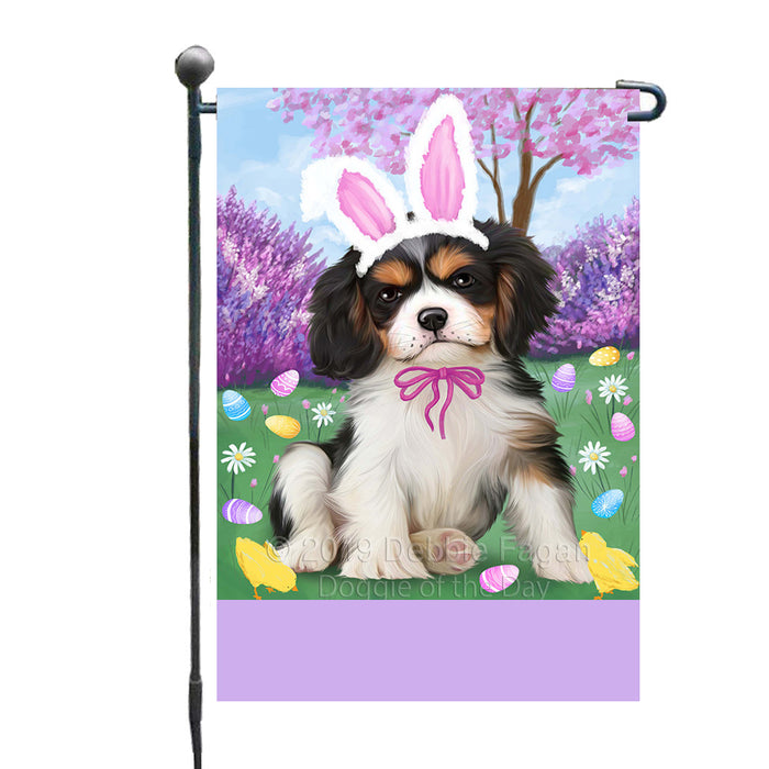 Personalized Easter Holiday Cavalier King Charles Spaniel Dog Custom Garden Flags GFLG-DOTD-A58813