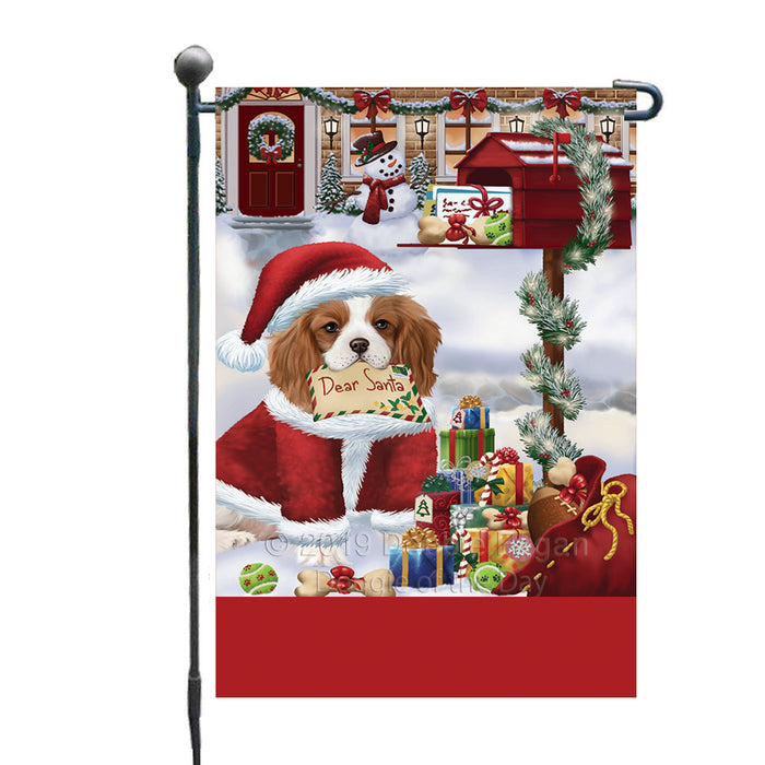 Personalized Happy Holidays Mailbox Cavalier King Charles Spaniel Dog Christmas Custom Garden Flags GFLG-DOTD-A59916