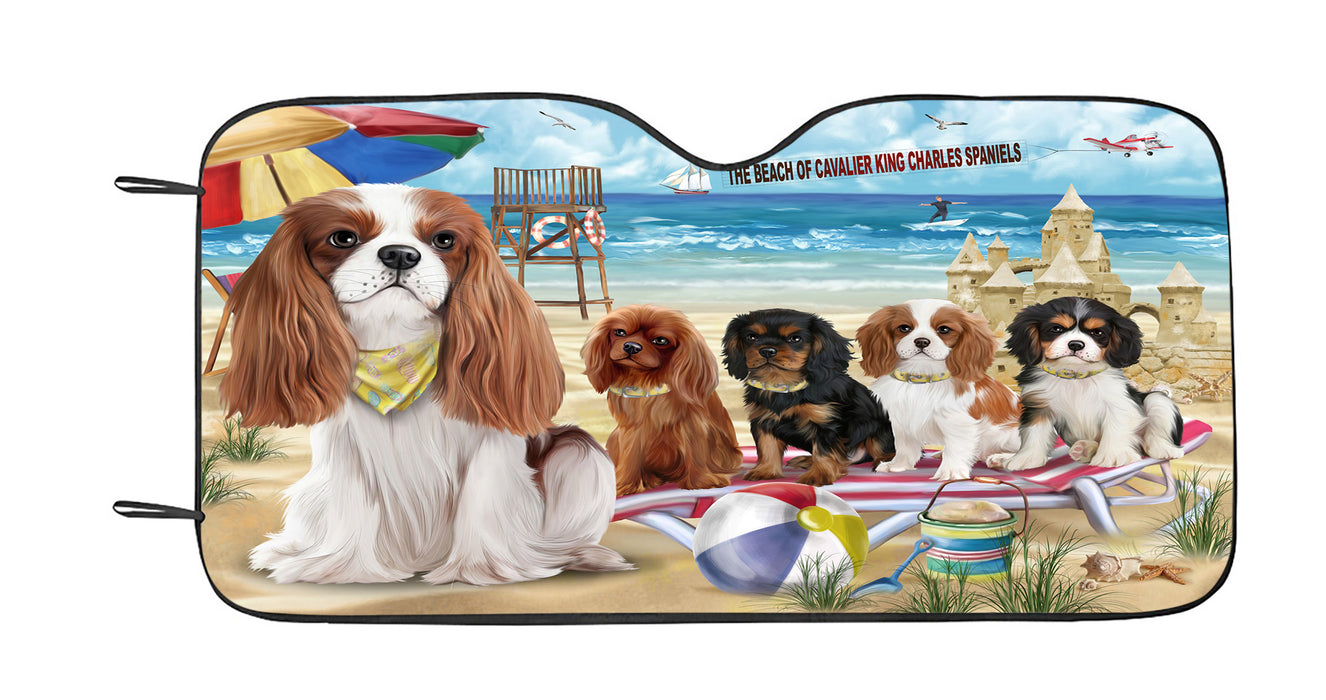 Pet Friendly Beach Cavalier King Charles Spaniel Dogs Car Sun Shade