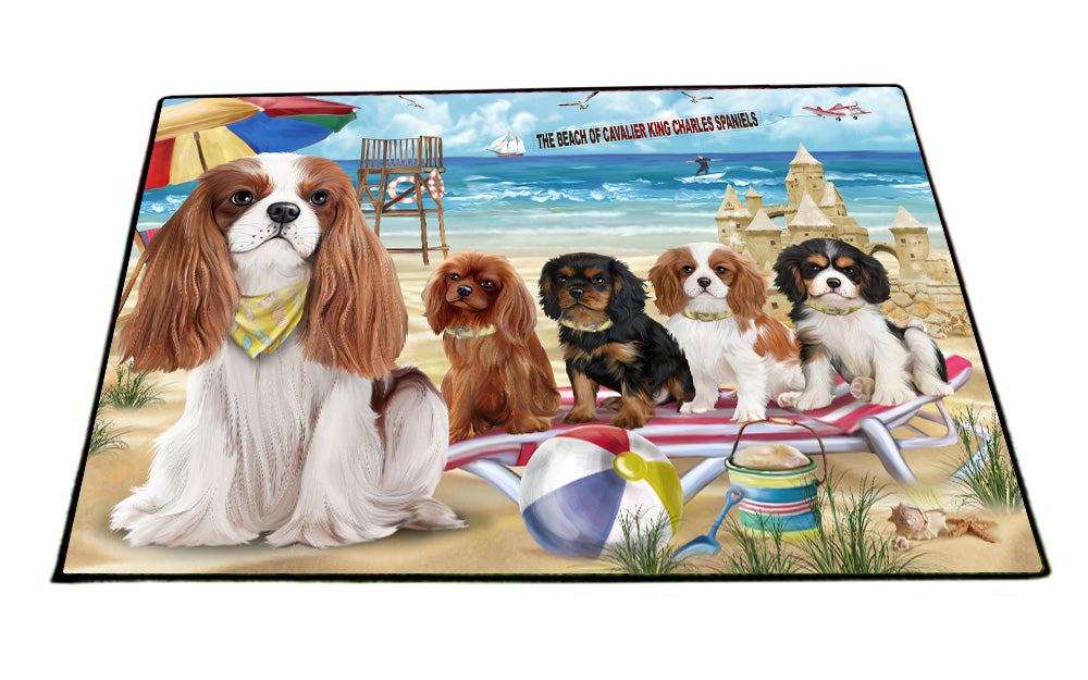 Pet Friendly Beach Cavalier King Charles Spaniel Dogs Floormat FLMS55837