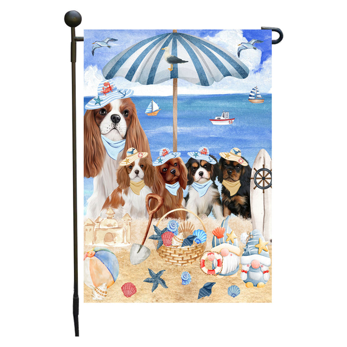 Cavalier King Charles Spaniel Garden Flag, Double-Sided Outdoor Yard Garden Decoration, Explore a Variety of Designs, Custom, Weather Resistant, Personalized, Flags for Dog and Pet Lovers