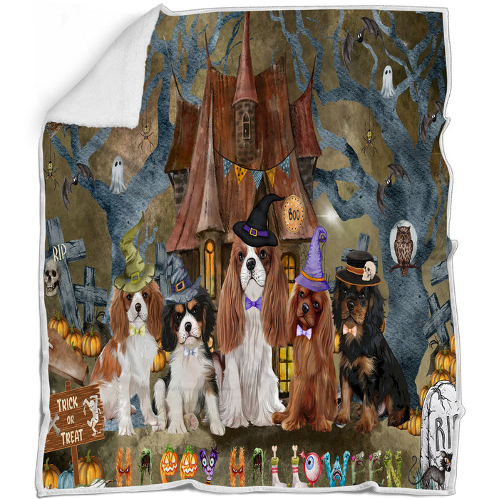 Cavalier King Charles Spaniel Blanket: Explore a Variety of Personalized Designs, Bed Cozy Sherpa, Fleece and Woven, Custom Dog Gift for Pet Lovers