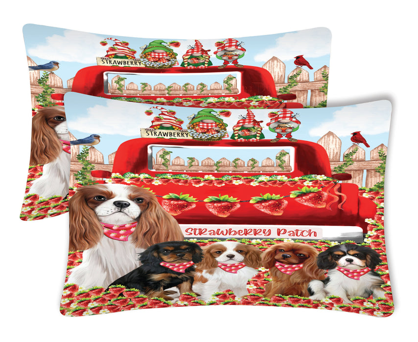 Cavalier King Charles Spaniel Pillow Case with a Variety of Designs, Custom, Personalized, Super Soft Pillowcases Set of 2, Dog and Pet Lovers Gifts