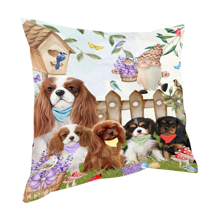 Cavalier King Charles Spaniel Throw Pillow, Explore a Variety of Custom Designs, Personalized, Cushion for Sofa Couch Bed Pillows, Pet Gift for Dog Lovers