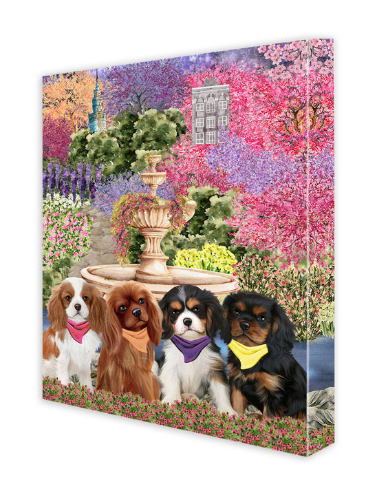Cavalier King Charles Spaniel Wall Art Canvas, Explore a Variety of Designs, Custom Digital Painting, Personalized, Ready to Hang Room Decor, Dog Gift for Pet Lovers