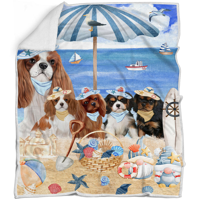 Cavalier King Charles Spaniel Blanket: Explore a Variety of Designs, Custom, Personalized Bed Blankets, Cozy Woven, Fleece and Sherpa, Gift for Dog and Pet Lovers