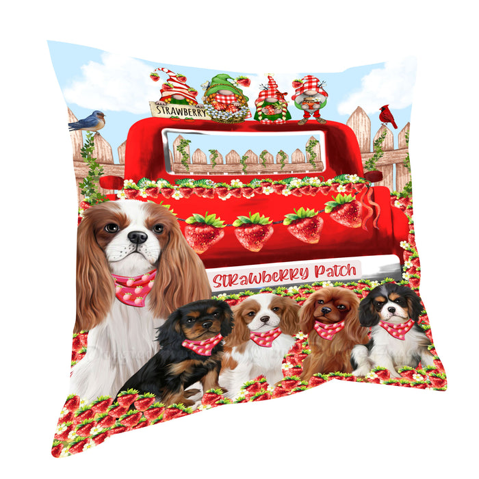 Cavalier King Charles Spaniel Throw Pillow, Explore a Variety of Custom Designs, Personalized, Cushion for Sofa Couch Bed Pillows, Pet Gift for Dog Lovers
