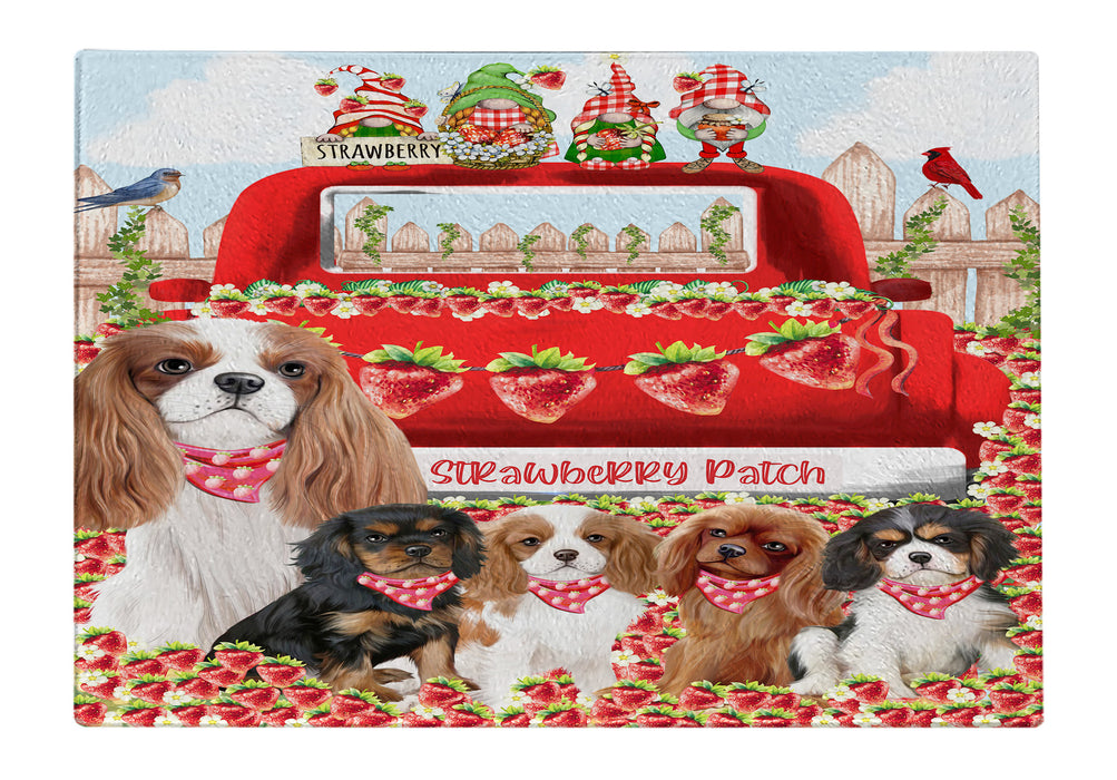 Cavalier King Charles Spaniel Cutting Board, Explore a Variety of Designs, Custom, Personalized, Kitchen Tempered Glass Chopping Meats, Vegetables, Dog Gift for Pet Lovers