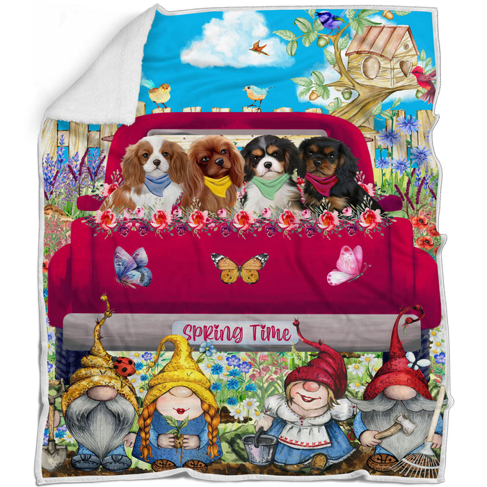 Cavalier King Charles Spaniel Blanket: Explore a Variety of Designs, Custom, Personalized Bed Blankets, Cozy Woven, Fleece and Sherpa, Gift for Dog and Pet Lovers