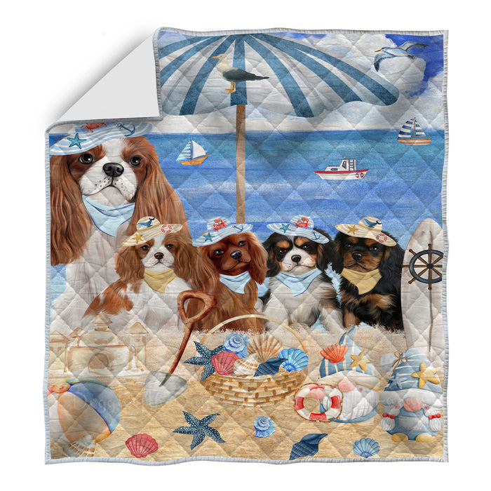 Cavalier King Charles Spaniel Quilt: Explore a Variety of Custom Designs, Personalized, Bedding Coverlet Quilted, Gift for Dog and Pet Lovers