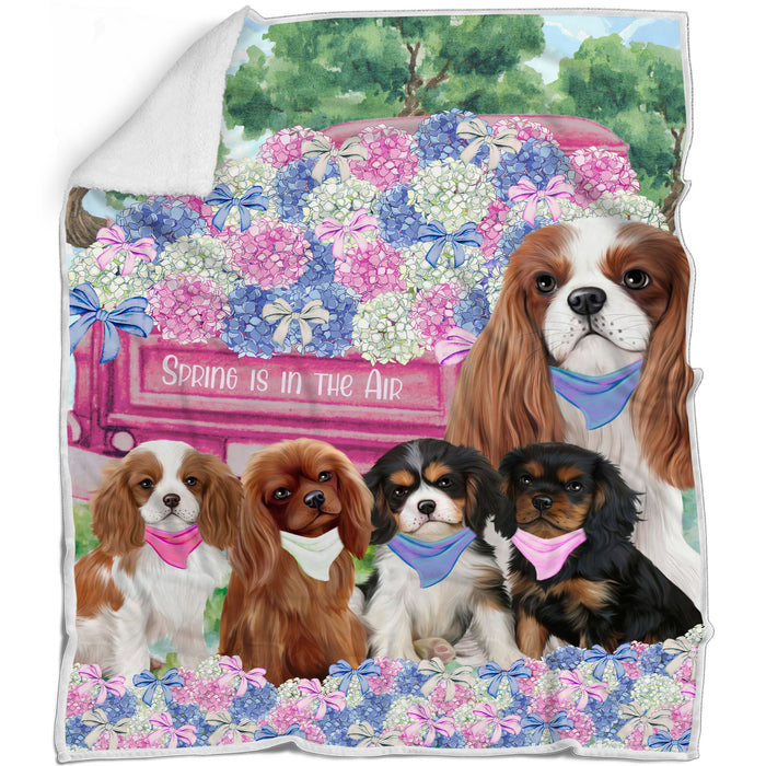 Cavalier King Charles Spaniel Blanket: Explore a Variety of Designs, Cozy Sherpa, Fleece and Woven, Custom, Personalized, Gift for Dog and Pet Lovers
