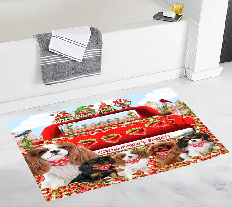 Cavalier King Charles Spaniel Personalized Bath Mat, Explore a Variety of Custom Designs, Anti-Slip Bathroom Rug Mats, Pet and Dog Lovers Gift