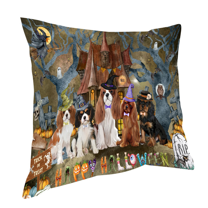 Cavalier King Charles Spaniel Throw Pillow, Explore a Variety of Custom Designs, Personalized, Cushion for Sofa Couch Bed Pillows, Pet Gift for Dog Lovers