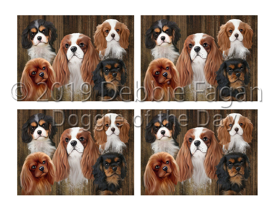 Rustic Cavalier King Charles Spaniel Dogs Placemat