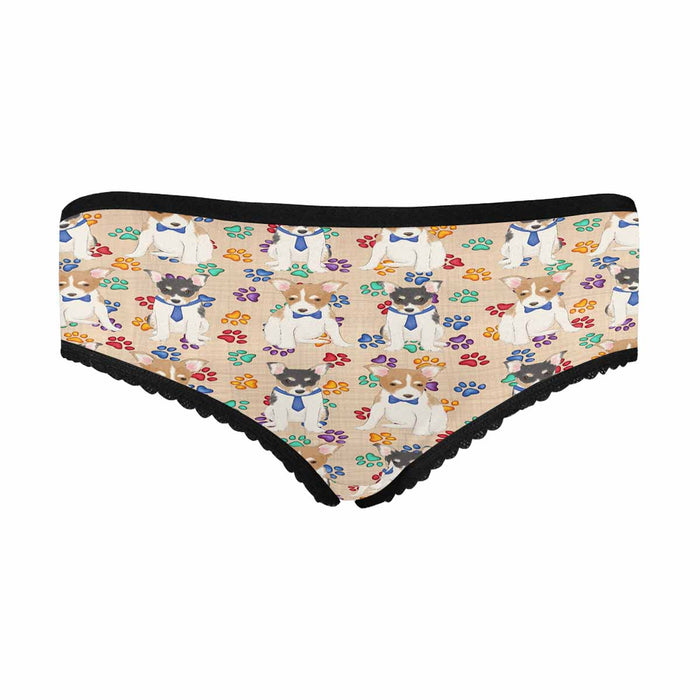 Rat Terrier Dogs Blue  Women's All Over Print Classic Briefs