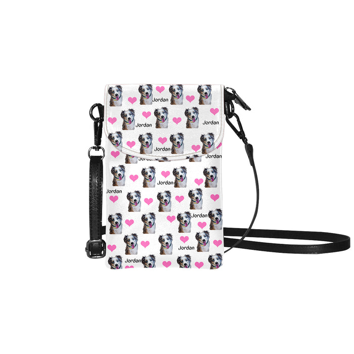 Custom Add Your Photo Here PET Dog Cat Photos on Small Cell Phone Purse