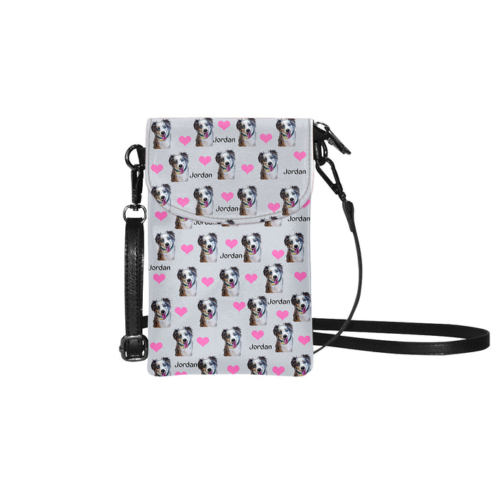 Custom Add Your Photo Here PET Dog Cat Photos on Small Cell Phone Purse