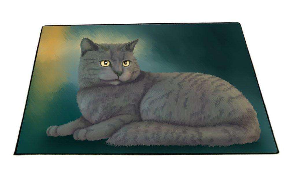 Chartreux Cat Indoor/Outdoor Floormat