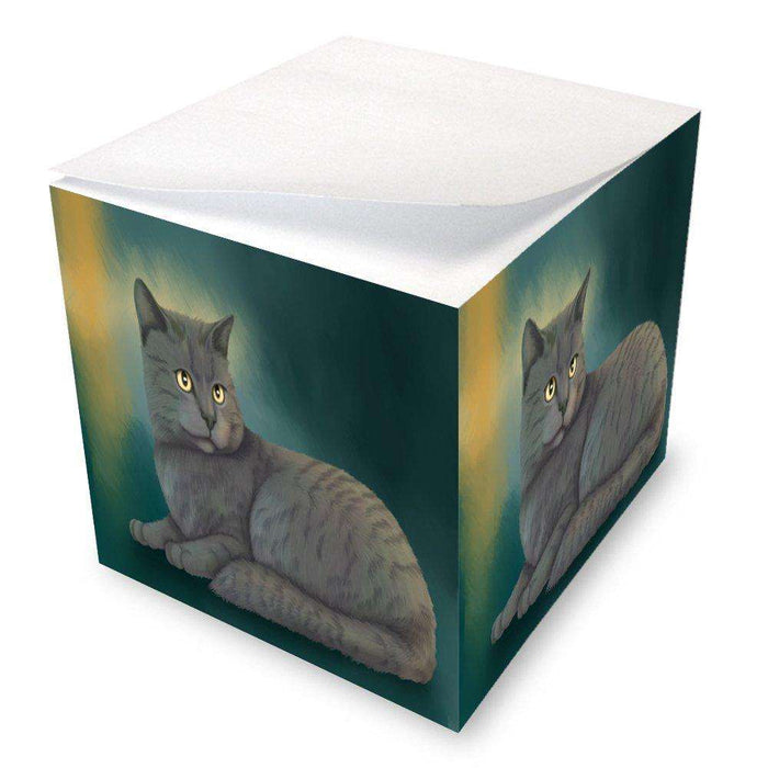 Chartreux Cat Note Cube