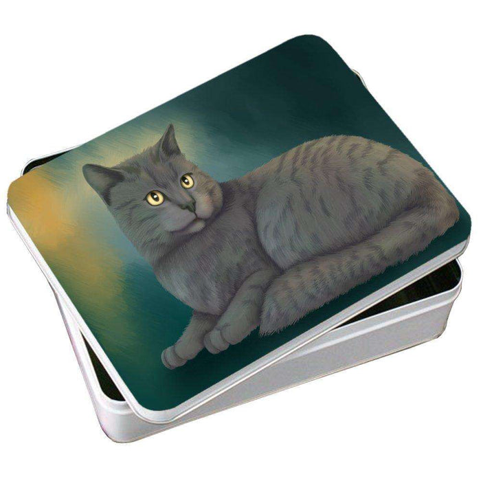 Chartreux Cat Photo Tin