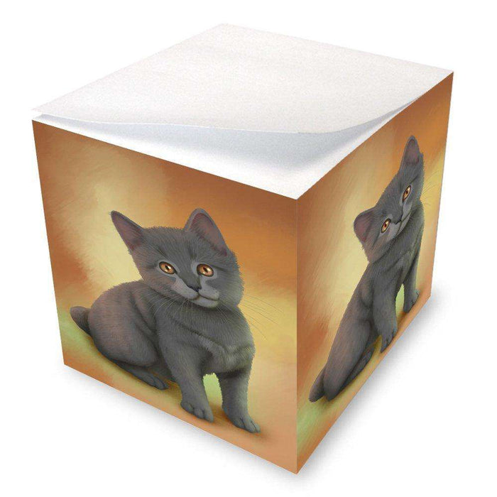 Chartreux Kitten Cat Note Cube