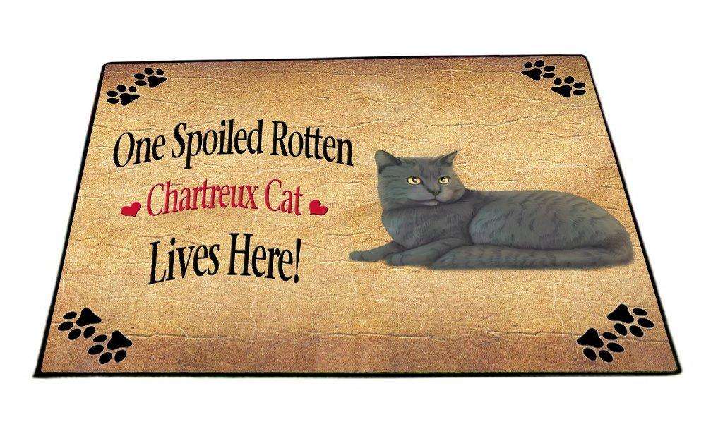 Chartreux Spoiled Rotten Cat Indoor/Outdoor Floormat