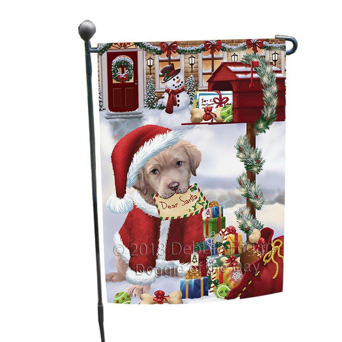 Chesapeake Bay Retriever Dog Dear Santa Letter Christmas Holiday Mailbox Garden Flag GFLG53948