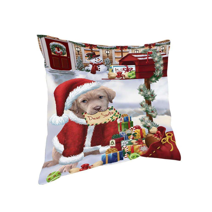 Chesapeake Bay Retriever Dog Dear Santa Letter Christmas Holiday Mailbox Pillow PIL72168