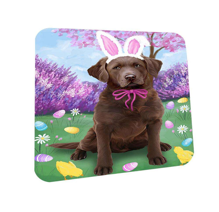 Chesapeake Bay Retriever Dog Easter Holiday Coasters Set of 4 CST49055