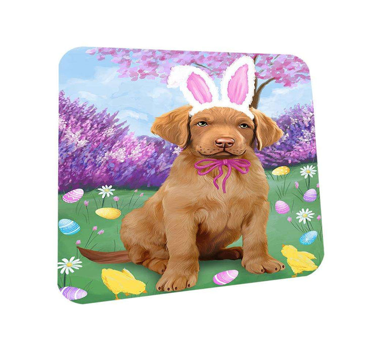 Chesapeake Bay Retriever Dog Easter Holiday Coasters Set of 4 CST49057